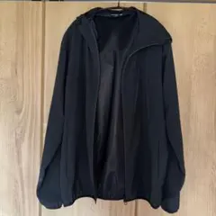 Mizuno ブラック フード付き ナイロンジャケット LL