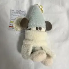 ディズニー　クリスマス　リルリンリン　 ぬいぐるみバッジ　水色