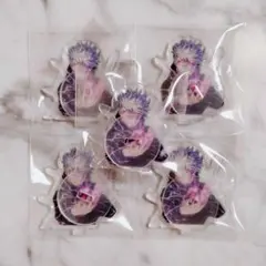 呪術廻戦 五条悟 特典 アクリルコマ 5点セット