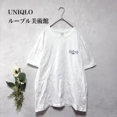 UNIQLO　ルーブル美術館　コラボＴシャツ　長場雄　ホワイト　XL