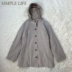 SIMPLE LIFE フード ライナー付き ジャケット ライトグレーのサムネイル