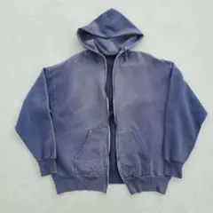 unknown 鬼フェード茄子紺 フルジップ フーディー
