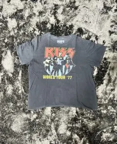 80s vintage KISS 1977 ワールドツアー Tシャツ