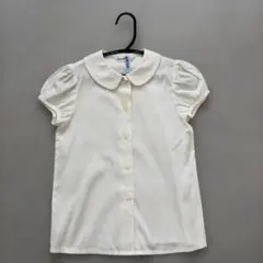 familiar 襟付き半袖シャツ 120ホワイト