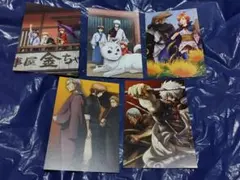 神威　坂田銀時　銀魂　イラストカード　5枚セット 次郎長