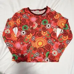 familiar HIROKO KOSHINO 長袖カットソー オレンジ系