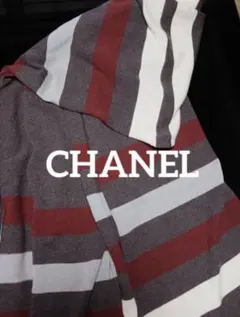 シャネル CHANEL 大判ストール、ショール、カシミア100%