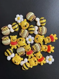 プーさん ネイルパーツ 25個セット