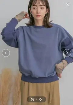 美品 KBF バイカラー スウェット トレーナー フリーサイズのサムネイル