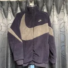 NIKE ナイキ ビッグスウッシュ リバーシブル ボア ジャケット　パープル