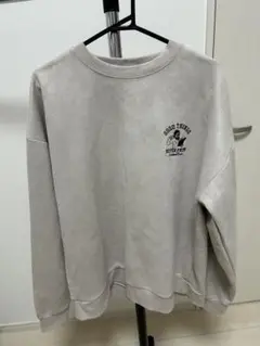 グレー クルーネック トレーナー Lサイズ
