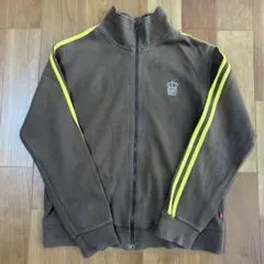 Y2k BABY DOLL ジップアップジャージ ブラウン コットン100