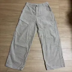 コーデュロイ ワイドパンツ