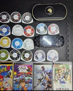 PSP-2000 本体（ピアノ・ブラック）UMDソフト21本すぐに遊べるセット