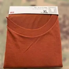 UNIQLO ドライカラー クルーネックT XL 24オレンジ