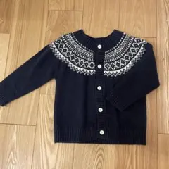 美品　UNIQLO ニット　セーター　カーディガン　100cm 柄