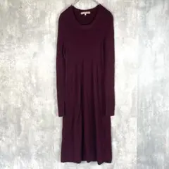 【ユニクロ】エクストラファインメリノウール　毛100％　ニットワンピース