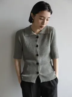 din様専用 ハーフスリーブサマーニットカーディガン セレクトモカ