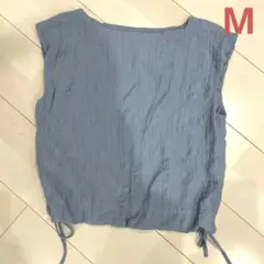 クラシカルエルフ　ノースリーブ　トップス　くすみブルー　M