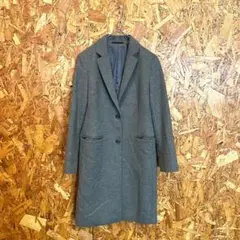 UNIQLO ユニクロ チェスターコート ウールコート カシミヤ グレー