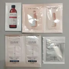ELIXIR　LACTIFUL　HABA他　化粧水・乳液　 サンプル　6点セット