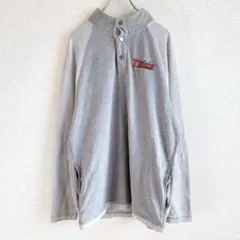 CHARLES RIVER カレッジロゴ　ワンポイント刺繍　アメカジ　グレー　L