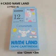 ＊▽5CASIO NAME LAND テープカートリッジ シナモロール 12mm