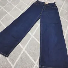シーセブンティーン C-SEVENTEEN ワイドデニムパンツ XS 濃紺
