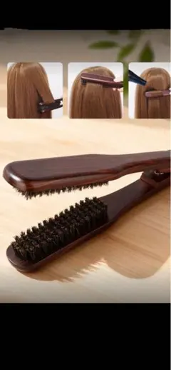 豚毛ヘアブラシ 春デザイン 10mm