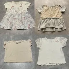 バースデイ 半袖4点セット 女の子夏服まとめ売り 保育園着 90(95)