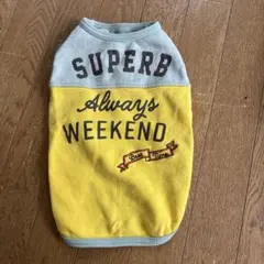 犬服 SUPERB Always WEEKEND イエロー グレー　　ＸＬのサムネイル