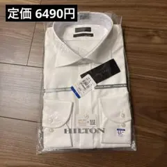 정가 6,490엔 HILTON 화이트 와이셔츠 신품