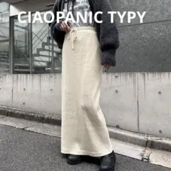 CIAOPANIC TYPY すっきりシルエットリブスカート　M