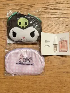 CHANEL付き⭐︎Kuromiエコバック＆My Melody ポーチセット