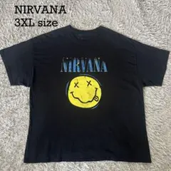 NIRVANA ニルヴァーナ スマイリーフェイス Tシャツ 3XL ブラックのサムネイル