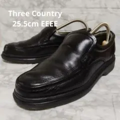 Three Country ビジネスシューズ ブラック 25.5cm EEEEのサムネイル