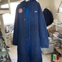 青森山田サッカーベンチコート アンダーアーマー 青森山田高等学校 サッカー部 ベンチコート