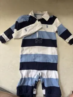 ストライプロンパース・カバーオール