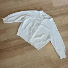GU キッズ 綿混カーディガン 130㎝