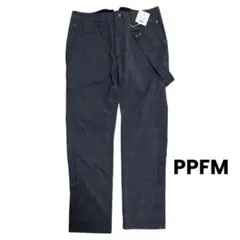 PPFM グレンチェック ギミックパンツ Y2K ストラップ付き