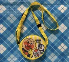 非売品★すかいらーく アンパンマン オリジナルポシェット 丸型 ショルダーバッグ