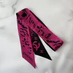 シャネル＊ヘアバンド＊カメリア＊スカーフ