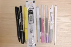 ボールペン サインペン シャープペンシル セット　無印良品 キャップ式 廃盤