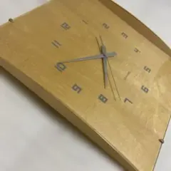IDEA LABEL 木目調 掛時計 32×29cm ジャンク