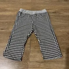 キッズ用　ギンガムチェック　ハーフレギンス 110cm