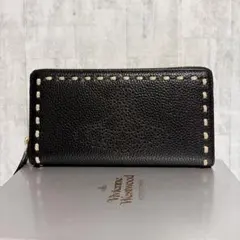 Vivienne Westwood 長財布 / ブラック/パンチング加工/