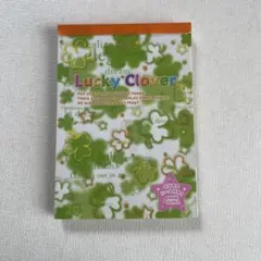 平成レトロ　クローバーシール付きメモ帳のサムネイル