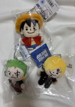 ONE PIECE ゾロ サンジ 名台詞チャーム付き ぬいぐるみマスコット 