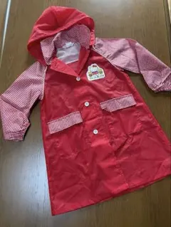ゆ2281⭐️ハローキティ❤️平成レトロ❤️レインコート❤️雨具❤️サイズ110⭐️サンリオのサムネイル