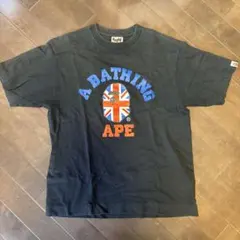 90s 初期A BATHING APE エイプ ユニオンジャック ロングTシャツ A BATHING APE - 90s old A Bathing Ape XL Tシャツ ユニオン
